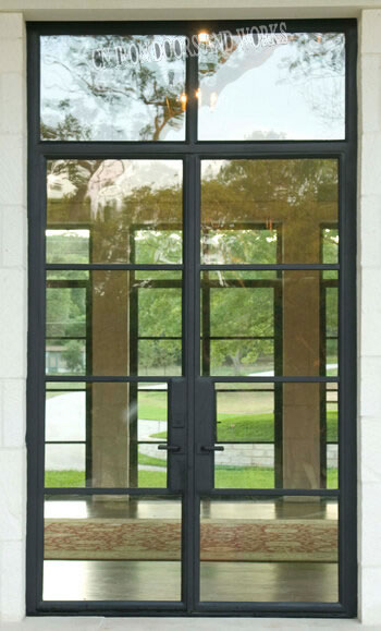 Steel, contemporary doors