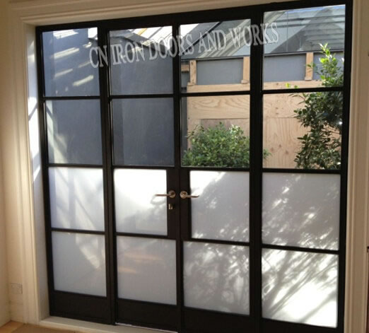 Steel, contemporary doors