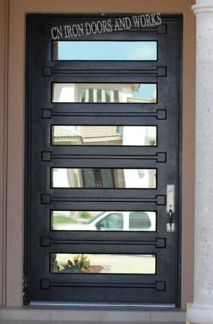 Steel, contemporary doors