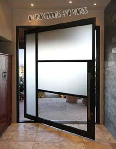 Steel, contemporary doors